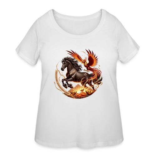 Year of the Horse Phoenix T Shirt, Lunar NY Gift - Women's Curvy T-Shirt