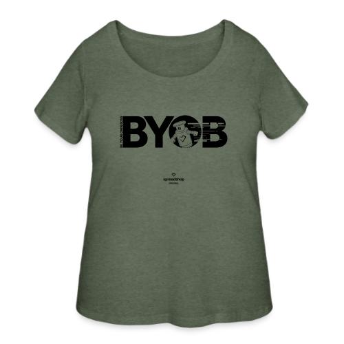 BYOB2 Dark Robot - Women's Curvy T-Shirt