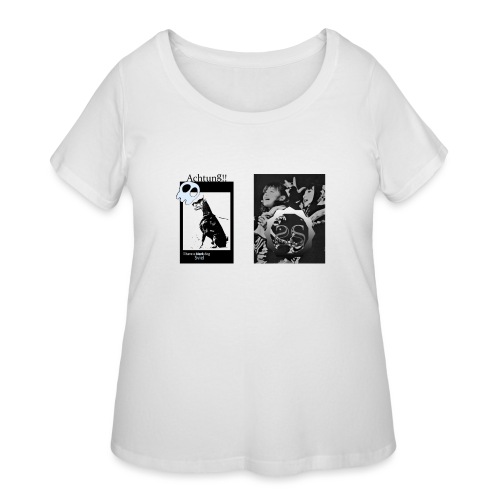 SvielSV BM ss black dog - Women's Curvy T-Shirt