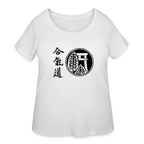 asl logo - Women's Curvy T-Shirt