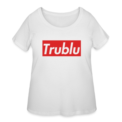 Trublu Red Box Logo(Big) - Women's Curvy T-Shirt