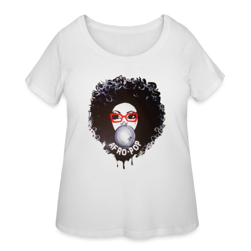 Afro pop_ - Women's Curvy T-Shirt