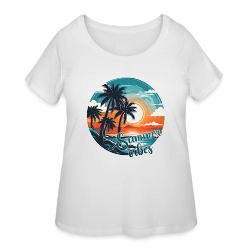 Vintage Summer Vibes - Women's Curvy T-Shirt