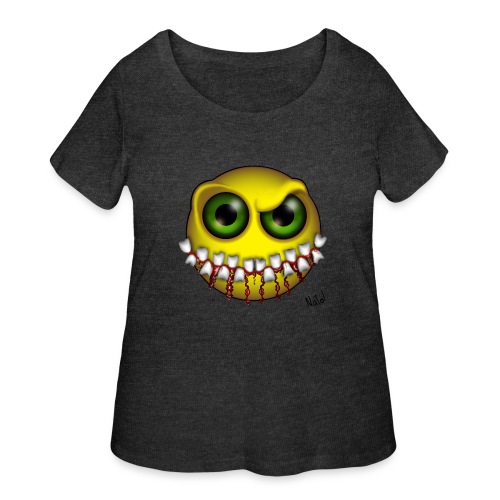 Smilez (Silly Facez) - Women's Curvy T-Shirt