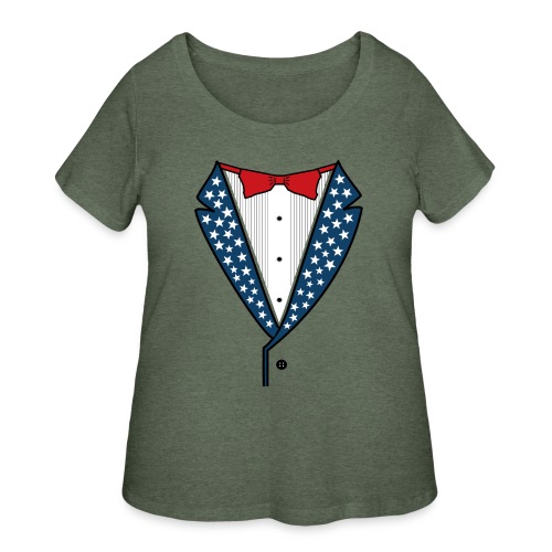 Star Spangled Tuxedo T-Shirt - Women's Curvy T-Shirt