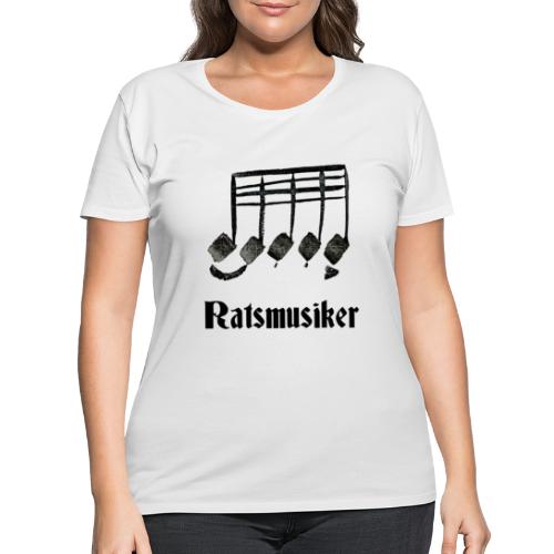 Ratsmusiker Music Notes - Women's Curvy T-Shirt