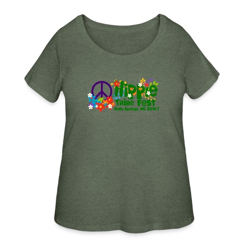 Hippie Tribe Fest! - Women's Curvy T-Shirt