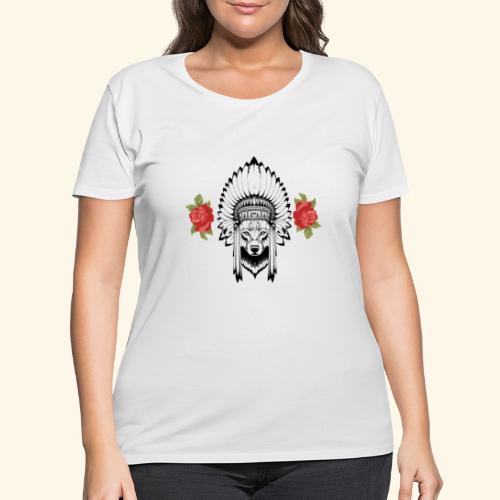 WOLF KING - Women's Curvy T-Shirt