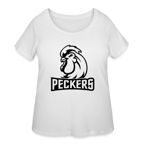 Peckers lace hoodie - Women's Curvy T-Shirt