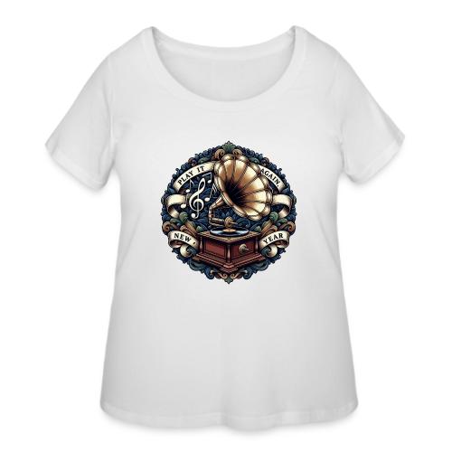 Ornate Phonograph T-Shirt - Women's Curvy T-Shirt