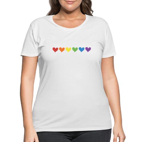 Pride Hearts - Women's Curvy T-Shirt