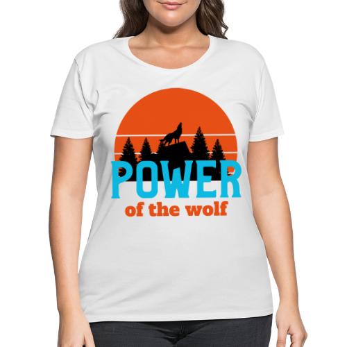 Power Of The Wolf - Women's Curvy T-Shirt