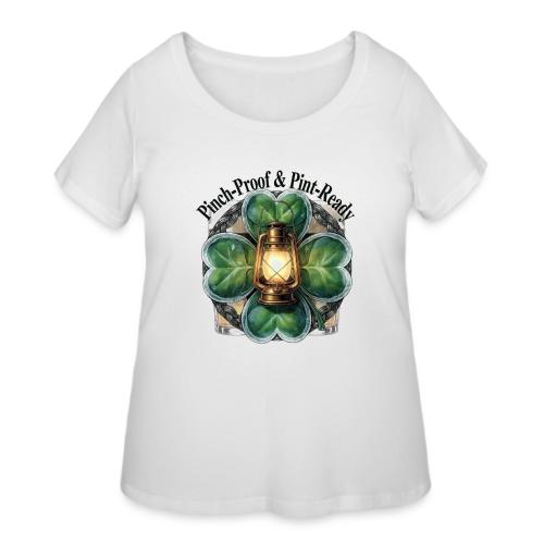 Pinch-Proof Lantern Clover T-Shirt - Women's Curvy T-Shirt