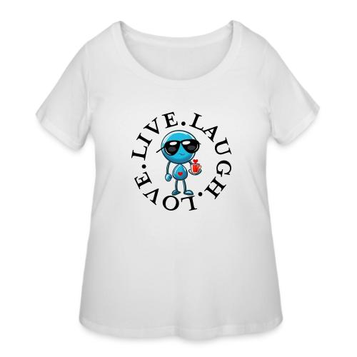 Circle Remember to live laugh love - Women's Curvy T-Shirt