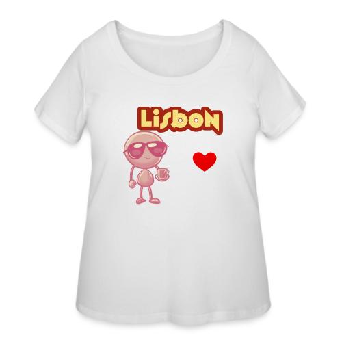 Smoon City_Lisbon - Women's Curvy T-Shirt