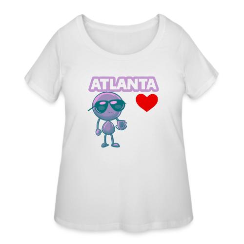 Smoon City_Atlanta - Women's Curvy T-Shirt