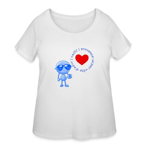 Smoon City_Cassis Provence Alpes Côte d Azur - Women's Curvy T-Shirt