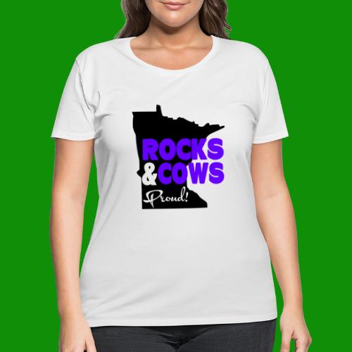 Rocks & Cows Proud - Women's Curvy T-Shirt