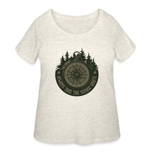 Always Take the Scenic Route - Women's Curvy T-Shirt