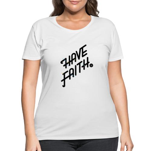 Have Faith Black - Women's Curvy T-Shirt