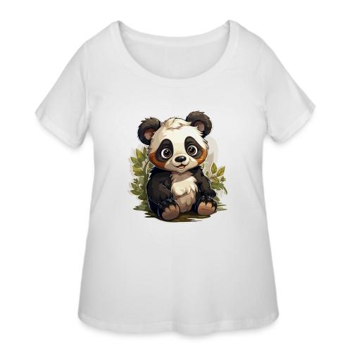 Charming Panda - Women's Curvy T-Shirt