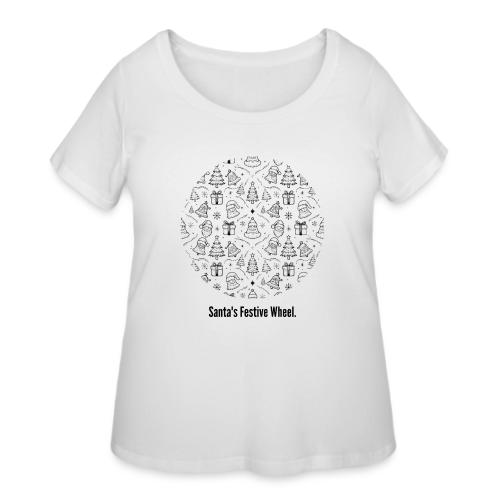 Santa's Festive Wheel T-Shirt - Women's Curvy T-Shirt