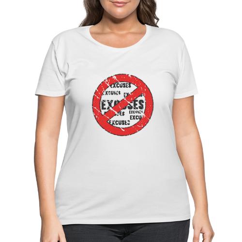 No Excuses | Vintage Style - Women's Curvy T-Shirt