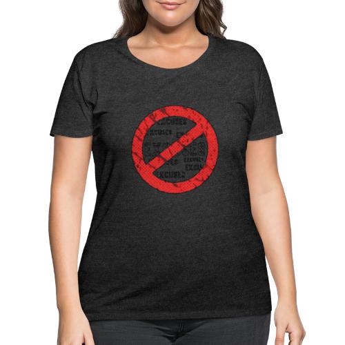 No Excuses | Vintage Style - Women's Curvy T-Shirt
