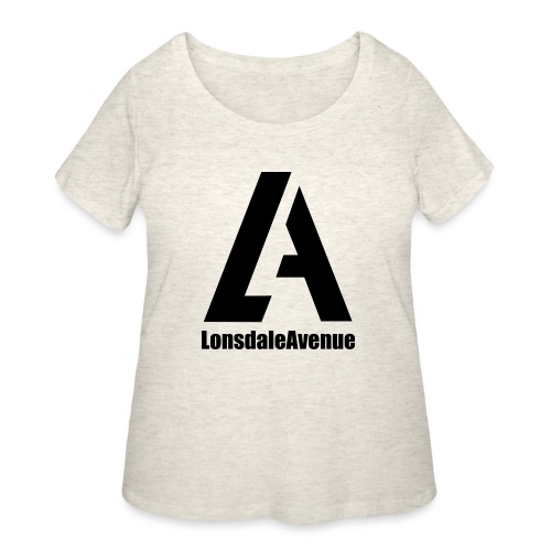 Lonsdale Avenue Logo Black Text - Women's Curvy T-Shirt