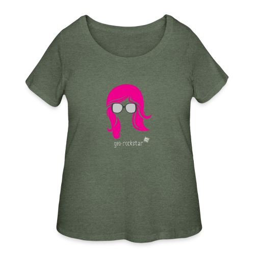 Geo Rockstar (her) - Women's Curvy T-Shirt