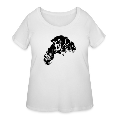 panther custom team graphic - Women's Curvy T-Shirt