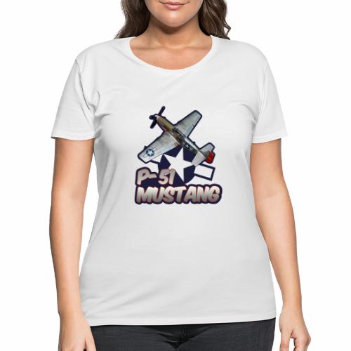 P-51 Mustang tribute - Women's Curvy T-Shirt