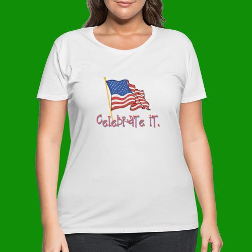USA Celebrate It - Women's Curvy T-Shirt
