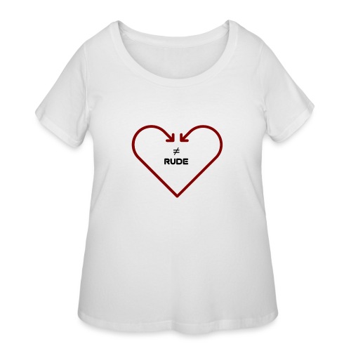 love is not rude - Women's Curvy T-Shirt