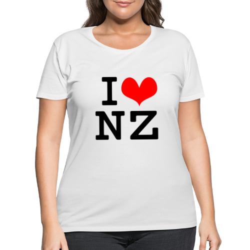 I Love NZ - Women's Curvy T-Shirt