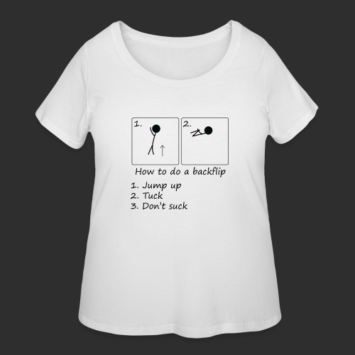 How to backflip - Women's Curvy T-Shirt