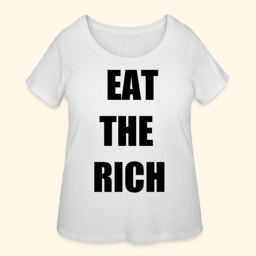 eat the rich blk - Women's Curvy T-Shirt