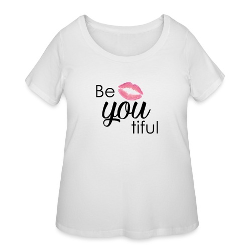 Be-You-Tiful Lip Logo - Women's Curvy T-Shirt