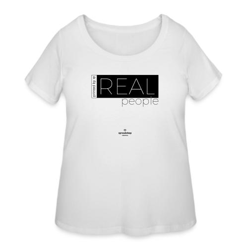 Real in black - Women's Curvy T-Shirt