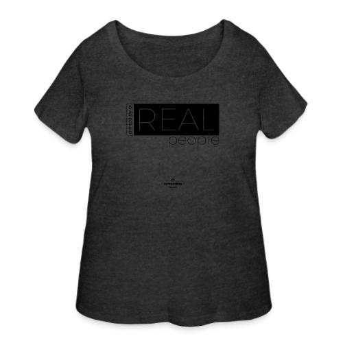 Real in black - Women's Curvy T-Shirt
