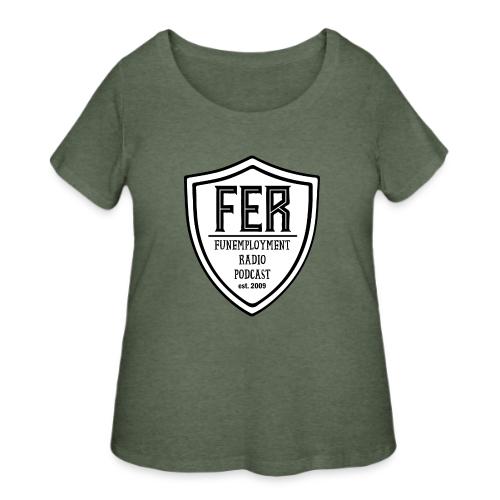 FER Shield - Women's Curvy T-Shirt