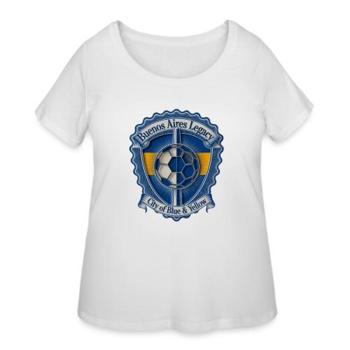 Buenos Aires Legacy T Shirt, Soccer City Pride Gif - Women's Curvy T-Shirt