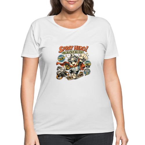Analog Supplies Retro Film Camera Hero - Women's Curvy T-Shirt