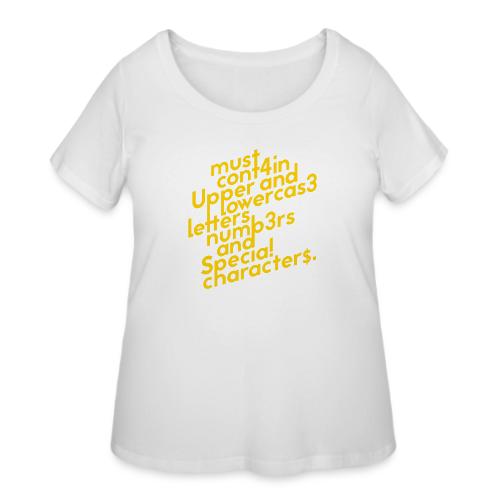 Password Requirements - Women's Curvy T-Shirt