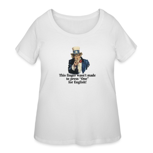 Uncle Sam - Finger - Women's Curvy T-Shirt