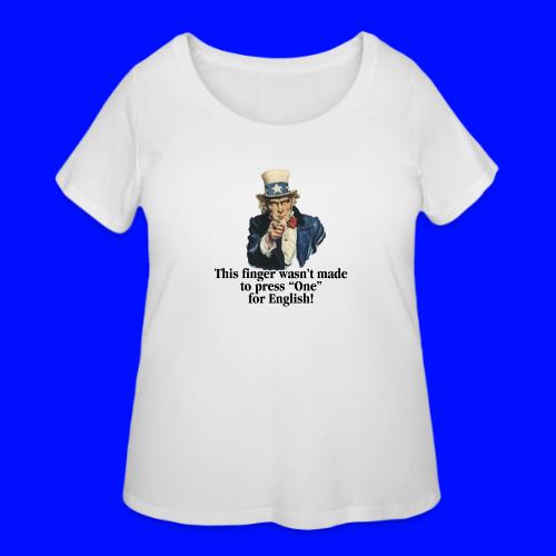 Uncle Sam - Finger - Women's Curvy T-Shirt