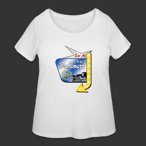 The Dashboard Diner Square Logo - Women's Curvy T-Shirt