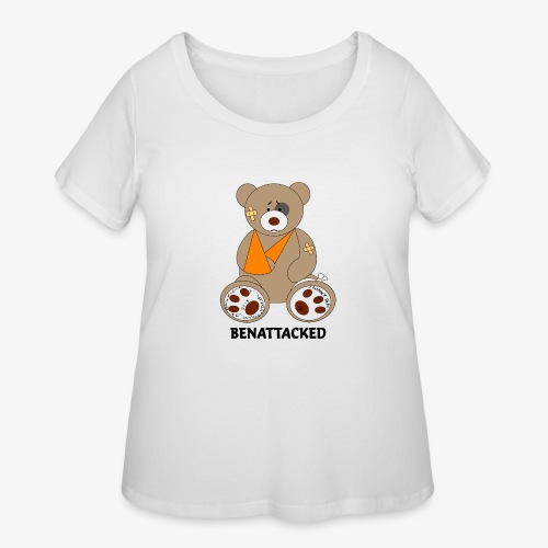 Giant Teddy Bear (for light background) - Women's Curvy T-Shirt