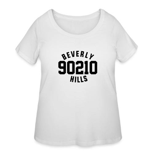 90210 Old School Tee Black - Women's Curvy T-Shirt