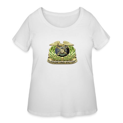 Quartermaster Corps Regimental Insignia - Women's Curvy T-Shirt